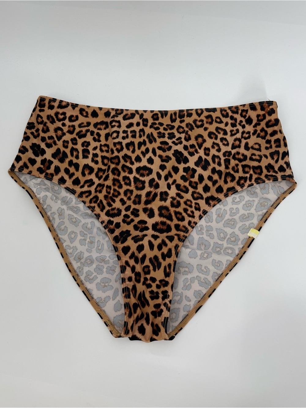 Summersalt The High Leg Mid Rise Bikini Bottom | Leopard | 12